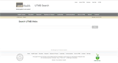 Desktop Screenshot of google.utmb.edu