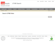 Tablet Screenshot of google.utmb.edu