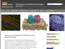Tablet Screenshot of hbcg.utmb.edu