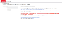 Desktop Screenshot of myvpn.utmb.edu